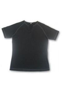 T128 訂購團體淨色t-shirt   訂製環保tee   t-shirt製衣廠公司      黑色